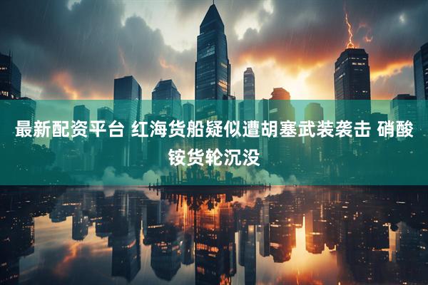 最新配资平台 红海货船疑似遭胡塞武装袭击 硝酸铵货轮沉没